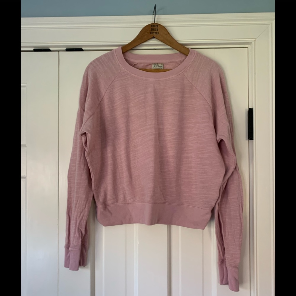 J Crew Vintage fleece pink size S
